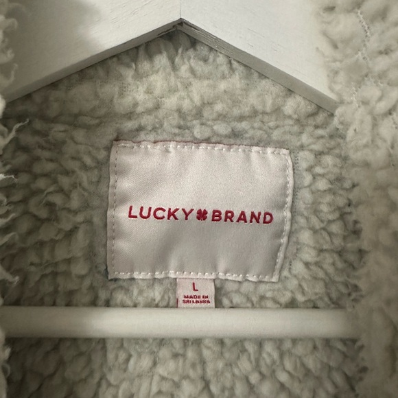 : LUCKY & BRAND Women’s L Warm Lined Denim Jacket - Picture 3 of 10